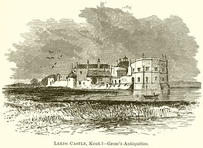 Castillo de Leeds, Kent.--Antigüedades de Grose de English School