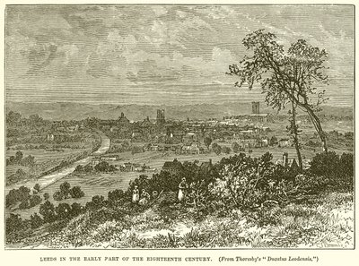Leeds a principios del siglo XVIII de English School