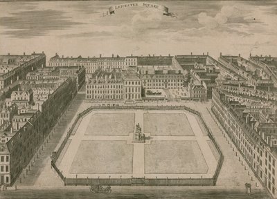 Leicester Square, Londres, en 1754 de English School