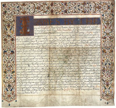 Carta del rey Jaime VI y I al sultán Osman Han de English School