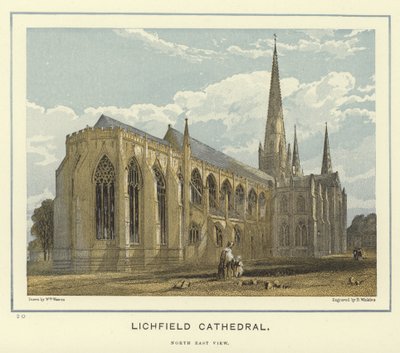 Catedral de Lichfield, vista noreste de English School