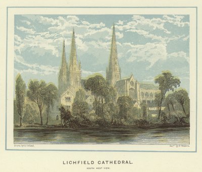 Catedral de Lichfield, vista suroeste de English School