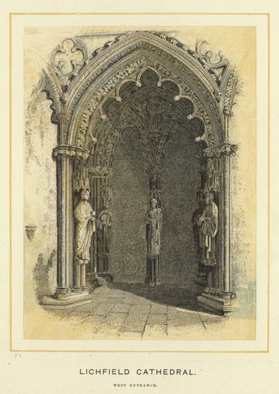 Catedral de Lichfield, entrada oeste de English School