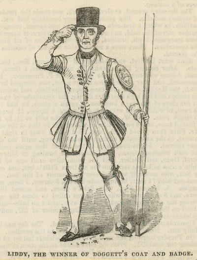 Liddy, el ganador del abrigo y la insignia de Doggett de English School