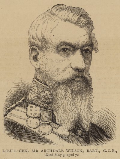 Teniente general Sir Archdale Wilson, baronet, GCB de English School