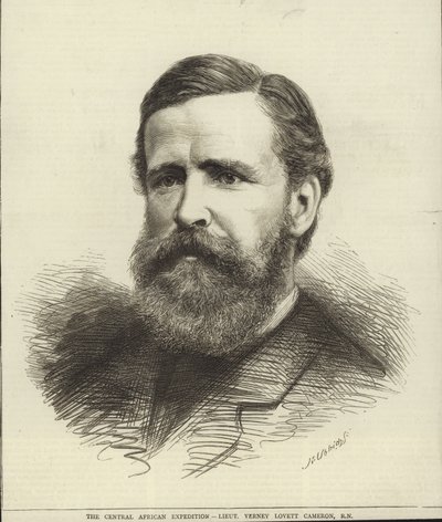 Teniente Verney Lovett Cameron (grabado) de English School