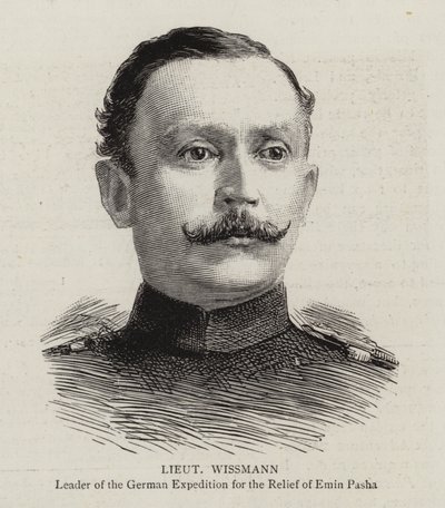 Teniente Wissmann (grabado) de English School
