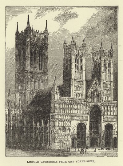 Catedral de Lincoln desde el noroeste de English School