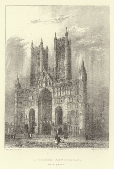 Catedral de Lincoln, fachada oeste de English School