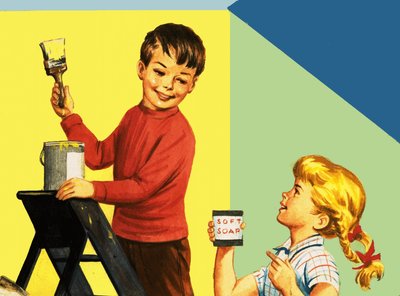 El aceite de linaza se usa en la fabricación de pintura y jabón blando de English School