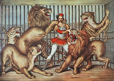 Domador de leones, c.1880 de English School