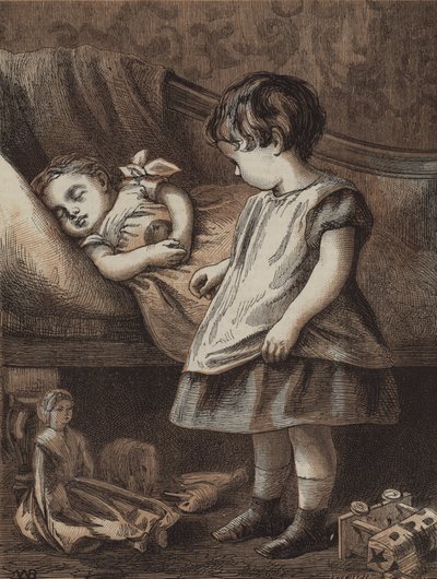 La tentación del pequeño Fred (grabado) de English School