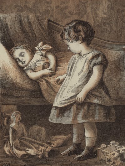 La tentación del pequeño Fred (grabado) de English School