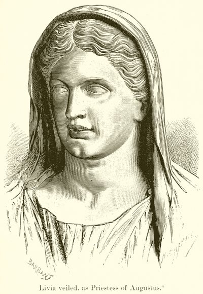 Livia velada, como sacerdotisa de Augusto de English School