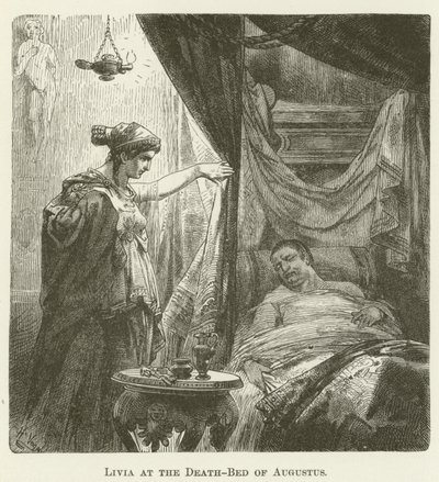 Livia en el lecho de muerte de Augusto de English School