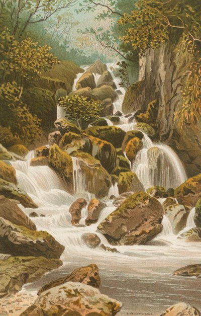 Cascadas de Lodore--Derwentwater de English School