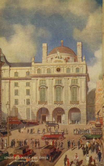 Oficina de Bomberos del Condado de Londres, Piccadilly Circus de English School