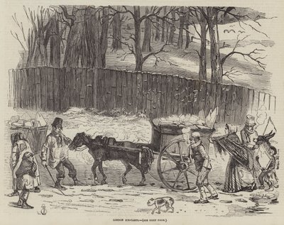 Carros de hielo de Londres de English School