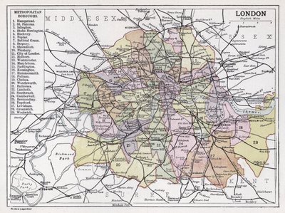 Londres, Distritos Metropolitanos de English School