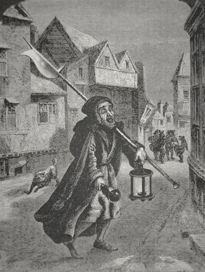 Vigilante de Londres del siglo XVII de English School