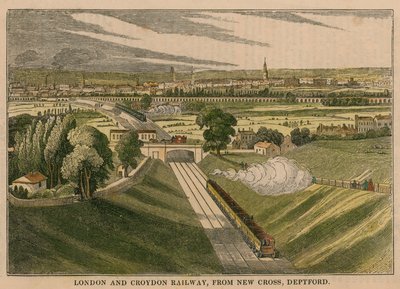 Ferrocarril de Londres y Croydon, desde New Cross Deptford de English School