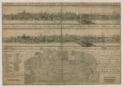 Londres, antes y después del Gran Incendio de English School