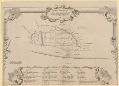 Londres restaurado, el plan de Sir John Evelyn para reconstruir la Ciudad de Londres después del incendio de 1666 de English School