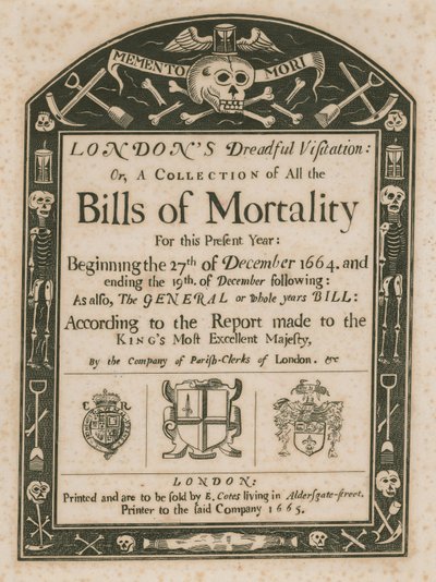 La terrible visita de Londres; o, Una colección de facturas de mortalidad de English School