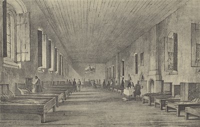 Cámara larga, 1844 (grabado) de English School
