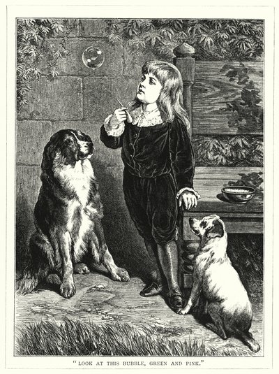 "Mira esta burbuja, verde y rosa" de English School