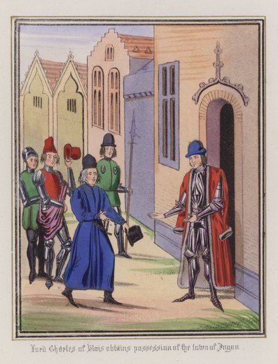 Lord Charles de Blois obtiene la posesión de la ciudad de Jugon de English School