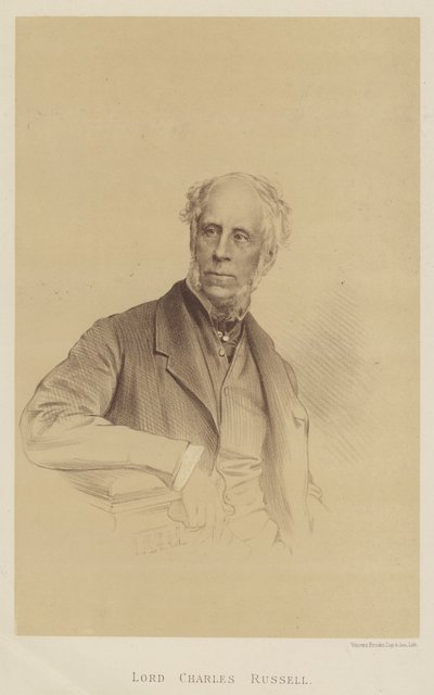 Lord Charles Russell (litografía) de English School