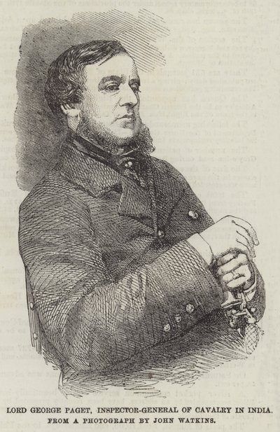 Lord George Paget, Inspector General de Caballería en India (grabado) de English School