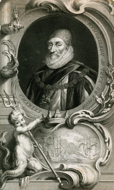 Lord Howard de Effingham, Almirante de la Flota de la Armada de English School