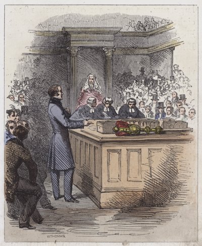 Lord John Russell en la Cámara de los Comunes de English School