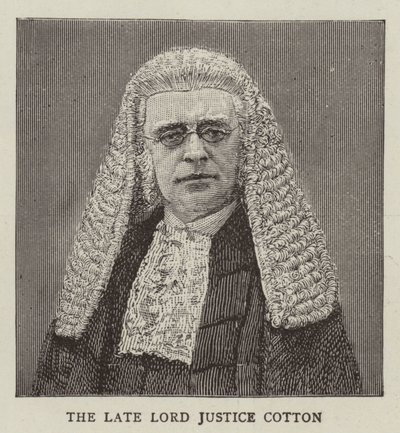 Lord Justice Cotton (grabado) de English School