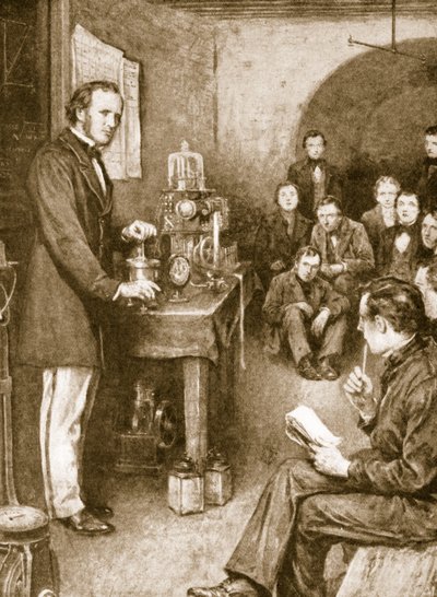 Lord Kelvin comenzó sus investigaciones científicas en Glasgow en una bodega que convirtió en laboratorio de English School