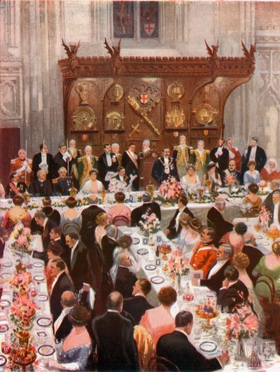 Banquete del Alcalde en el Guildhall de English School