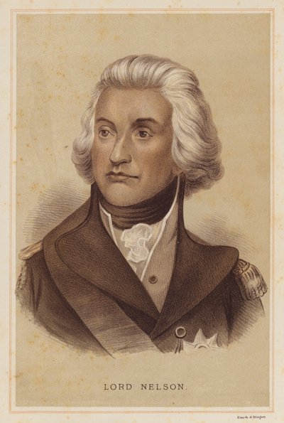 Lord Nelson (litografia en color) de English School