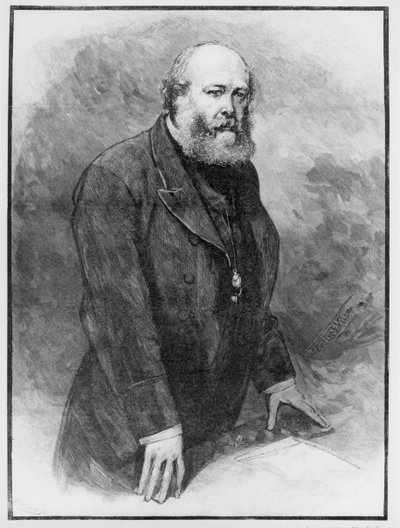 Lord Salisbury hablando de Mr. Bright en la Cámara de los Lores, 1889 de English School