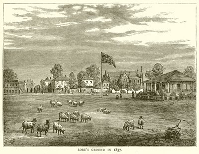Campo de Lords en 1837 de English School