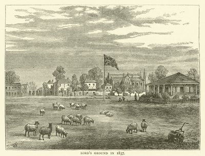 Campo de Lord en 1837 de English School