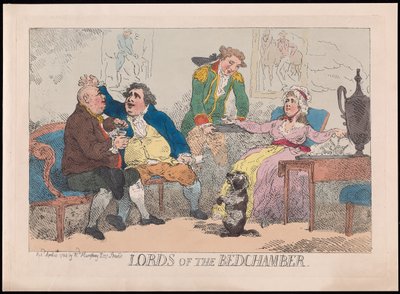 Lores de la Cámara de Dormir, pub. 1784 de English School
