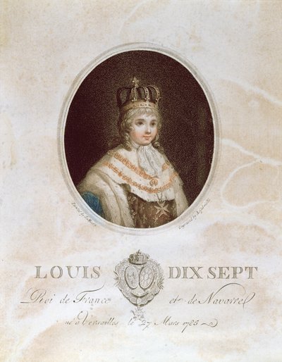 Luis XVII, c. 1793 de English School