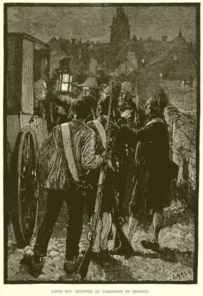 Luis XVI detenido en Varennes por Drouet de English School