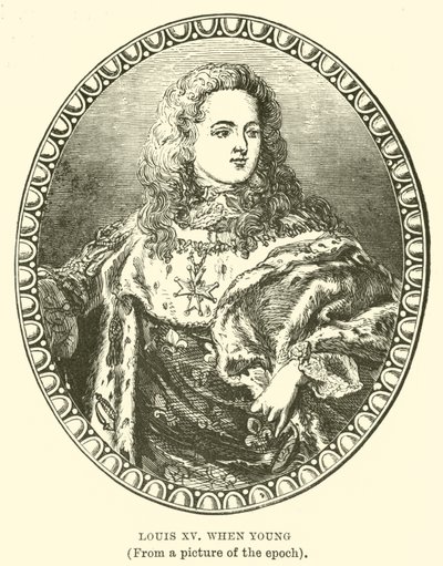 Luis XV cuando era joven de English School