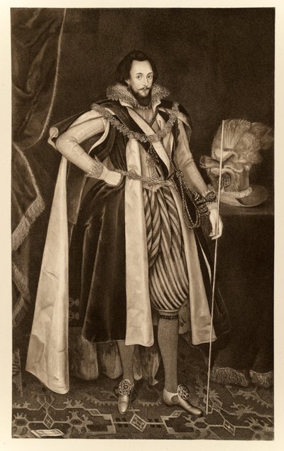 Ludovic Stuart, Segundo Duque de Lennox, de James I y VI, impreso por Manzi Joyant & Co. París, 1904 de English School