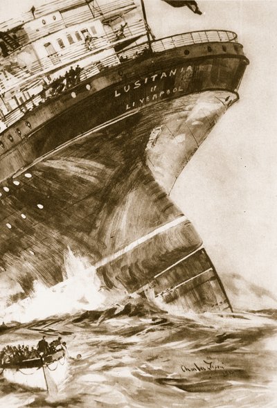 Lusitania, 1914-19 de English School