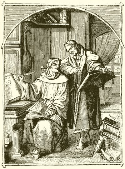 Lutero y Melanchthon de English School