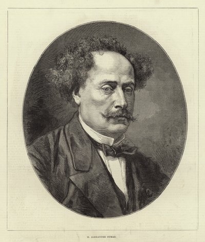 Alexandre Dumas (grabado) de English School